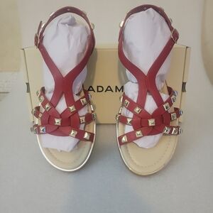 Adam Crimson Studded Women's Sandals